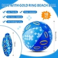 thumbnail image 4 of Bolas inflables Vertintong con anillos azules y dorados de 30 cm, paquete de 18, 4 of 8