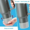 thumbnail image 4 of GoXteam 2 Pack Silicone Boot for Stanley 40oz Quencher Adventure Tumbler, Bottom Boot for Stanley IceFlow Flip 30 20 oz, Stanley Cup Protector Sleeve Cover Boots for Stanley 40oz, Blue, 4 of 6