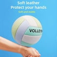 thumbnail image 2 of Volleyball, official size 5, super soft, for indoor and outdoor use, durable, macaroni green., 2 of 5