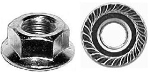 6264 Thread Cut Nuts 11//32/" Flange Zinc Auto Body Dr