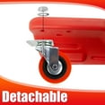 thumbnail image 4 of BESTOOL Mechanic Creeper, Low Profile Creeper Automotive, 40'' L x 19'' W Vehicle Repair Garage Creepers with LED Lights, Red, 4 of 15