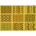 thumbnail image 1 of Ahgly Company Machine Washable Indoor Rectangle Transitional Dark Bisque Brown Area Rugs, 7' x 10', 1 of 7