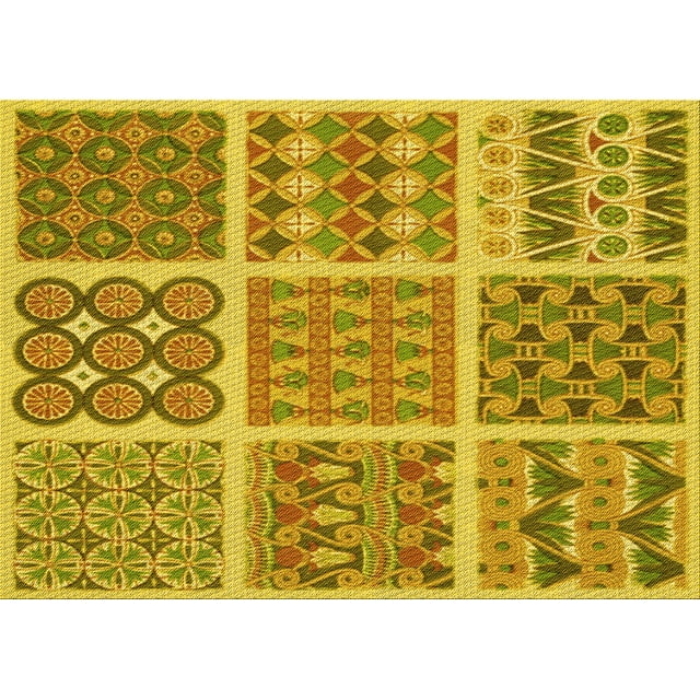 Ahgly Tapis Rectangulaire Lavable en Machine Intérieur Transitionnel Bisque Brun Foncé, 2 Pieds x 3 Pieds