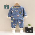 thumbnail image 3 of Conjunto de pijama para bebé y niña, ropa de dormir de lana cálida para niño y niña de 0 a 4 años, de Navidad, 3 of 4