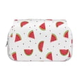 thumbnail image 2 of Disketp Hand Drawn Watermelon Estuche de Lápices de Doble Capa con Tapa Abatible y Cremallera, Organizador Escolar para Adolescentes y Adultos, 2 of 7