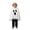 White, variant on Gunia Kids White Ghost Hooded Cape For Boys Girls 2 Piece Halloween Costumes Cloak Cute Party Dress Up Outfits Poncho