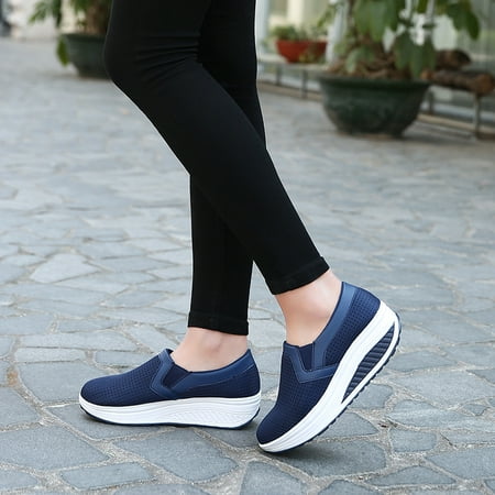 

Women‘s Thick-soled Mesh Chunky Sneakers Slip On Running Shoes Women‘s Footwear