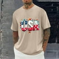 thumbnail image 2 of Taqqpue 4th of July Shirts for Men American Flag Patriotic T-Shirt Independence Day Graphic Short Sleeve Tee Tops Plus Size M-4XL, 2 of 5