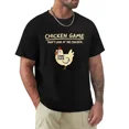 thumbnail image 2 of Chicken Game Don't Look At The Chicken Pattern Print T-Shirt Men Casual Daily Outdoor Round Neck Short Sleeve T Shirt Mens Top, 2 of 9