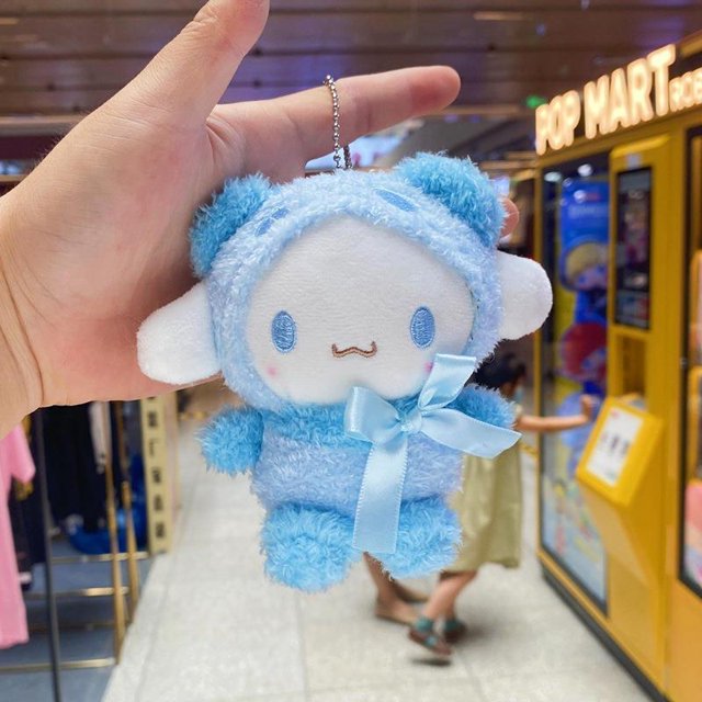 Llaveros de felpa de la serie Sanrio para niños, 45 estilos, bonitos juguetes colgantes, Cinnamoroll, Hello Kitty, Kuromi, My Melody, figuras, muñeco de Peluche, regalo para niñosL6-12CM Fivean Toy model