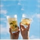 thumbnail image 2 of Vasos altos altos, tazas de 10.5 onzas, cristalería de diseño texturizado para agua potable, cerveza o refrescos, vajilla moderna y elegante Fokelyi HMJM497-2, 2 of 6