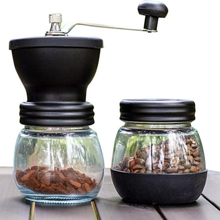 

Ibaste Coffee Grinder Cup Labor-Saving Outdoor Hand Crank Coffee Grinder Manual Coffee Bean Grinder with Adjustable Settings brilliant