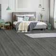 thumbnail image 5 of (2 pack) Abyssaly Peel and Stick Vinyl Flooring Roll 15.7" x 118"/12.8 Sq.ft. Thicken Self-Adhesive Natural Grey Wood Floor Tile Easy DIY Install Home Decor, 5 of 10
