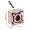 thumbnail image 4 of Mini Altavoz Mecha Transparente 5W 400mAh Inalámbrico para Party Beach (Rosa), 4 of 4
