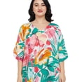 thumbnail image 6 of Oussum Women's Plus Size Kaftan Short Tunic ¾ Sleeve Kimono Caftan Dresses Online, 6 of 8
