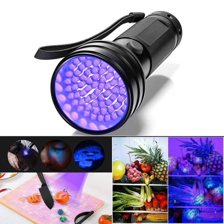 black light flashlight for uranium glass TrixHub 365nm Flashlight, UV Rechargeable with LCD Display, Powerful Ultraviolet Lights Pet Urine Detection, Resin Curing, Rockhounding, Scorpion, Glass, A/CLeak : Tools & Home Improvement Waterproof and durable LED purple light flashlight Vaseline Glass Detection Light Flashlight