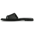 thumbnail image 3 of Journee Womens Breckley Mesh Band Slip On Flat Sandals, 3 of 10