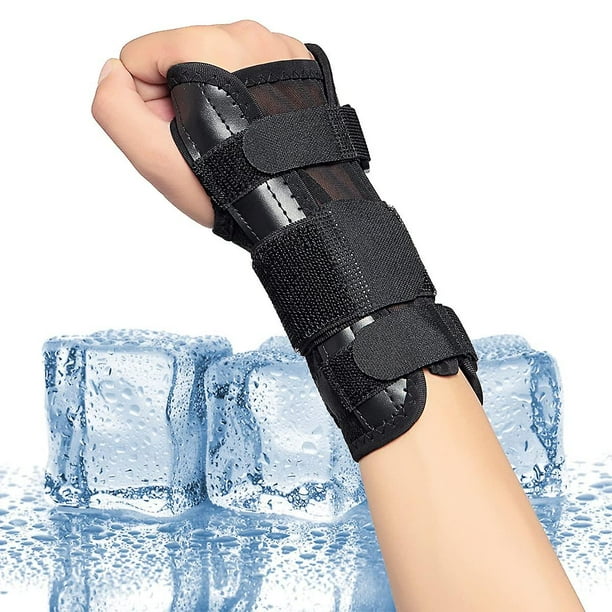 Muñequera para túnel carpiano, muñequera para dormir por la noche, soporte de mano de compresión para lesiones, alivia y trata el dolor de muñeca, esguince, deporte, eliminación