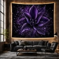 thumbnail image 6 of Lily Flower Deep With Rich Purple Hues, Mystical Fantasy for Space Lovers, Galaxy Room Decor Room Accent, Mother's Day Gift, Tapestry Wall Hanging for Bedroom and Dorm, 6 of 7