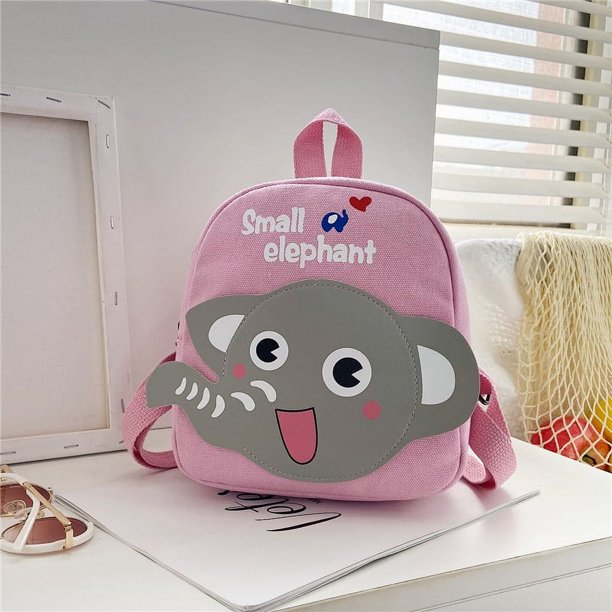Mochila de lona para niños, mochila de dibujos animados para niñas, mochila escolar para bebés y niños pequeños