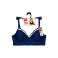 thumbnail image 6 of Hanes Womens Wireless Bra, Smooth Comfort Full Coverage Bra, Foam Cups, Convertible Bra Straps, 6 of 11