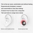 thumbnail image 3 of Bluetooth Headset Invisible True Wireless Handfree Case Earpiece Eating Chicken for Sleeping Working White, 3 of 9