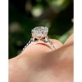 thumbnail image 4 of solitaire jewels 2.75CT Oval Moissanite Hidden Halo Engagement Ring For Women, 14K White Gold, 4 of 8