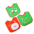thumbnail image 2 of Babero navideño para bebé de 3 piezas, bonito babero para bebé, toalla para saliva, baberos para comer al mediodía para bebés recién nacidos, 2 of 2