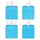 thumbnail image 2 of Fotbe Sky Blue Glitter Porta Pañuelos Decorativo de Cuero, Caja Cuadrada Moderna para Pañuelos Faciales, Organizador y Dispensador 5x5x5'', 2 of 7