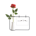 thumbnail image 1 of Lovely Face Toast Expression Artificial Rose Flower Hanging Vases Decoration Bottle, 1 of 3