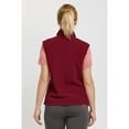 thumbnail image 4 of DailyWear Womens Full-Zip Plush Polar Fleece Vest Burgundy, Small, 4 of 4