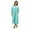 Green, variant on Casual Nights Women's Zipper Front Jacquard Fleece Long Robe Duster
