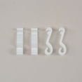 thumbnail image 4 of MERRYHAPY 4Pcs White Kitchen Hooks for Hanging Pots Pans and Cup Drying with Tray Design, 4 of 6