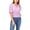 Violet Tulle, variant on 1.State Womens V Neck Smocked Waist Top Pale Peach M M