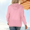 thumbnail image 5 of Viluyesy Women's Full Zip Up Hoodie Lightweight Casual Hooded Jackets with Pockets Drawstring Long Sleeve Loose Fit Coat for Daily Outdoor Wear, 5 of 10