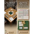 thumbnail image 2 of AsdQ Solo Mahjong Practice Board with 24 Slot Training Tool for Tile Arrangement and Strategy Lightweight Portable Mahjong Solitaire Aid for Beginners and Pros Fits Standard Tiles (Blue), 2 of 7