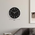 thumbnail image 2 of Reloj de pared redondo de cuarzo de 36 cm Clockwise, movimiento silencioso, 2 of 8