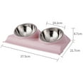 thumbnail image 2 of Dress you go Tilted Food Water Bowl for French Bulldog and Cats, Easier to Access Food, 2 of 5