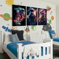 thumbnail image 4 of Astronaut Wall Art Creative Astronaut Space Canvas Theme Paintings, Modern Art Style Posters with Colorful Explosion Effects, astronaut Series Home Images, Living Room, Dining Room Unframed, 4 of 6