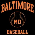 thumbnail image 3 of Baltimore Classic Baseball Arch Basic Cotton T-Shirt - 2X-Large - Black, 3 of 6