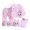Style C-Pink, variant on BULLPIANO Unisex Newborn Baby Layette Gift Set 5-Piece Cotton Top Pants Hat Bib Suit Outfit Clothes Sets for 0-3M