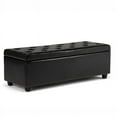 thumbnail image 2 of Atlin Designs Storage Bench in Black, 2 of 6