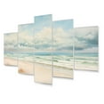 thumbnail image 2 of Designart "Beach Photo Coastal Calm II" Nautical & Beach Metal Wall Art Set, 2 of 5