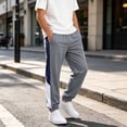 thumbnail image 2 of Boys Athletic Sweatpants Relaxed Fit Elastic Bottom Lounge Pants with Deep Pockets for Running or School Casual Wear, 2 of 7