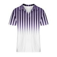 thumbnail image 4 of Mens Short Sleeve Golf Shirts Pullover Button Collared Tshirts Shirt Casual Color Block Breathable Going-Out Athletic Workout Tees Tops, 4 of 4