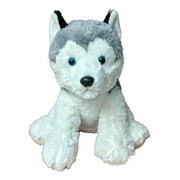 Aurora 50269 14 in. Cuddly Husky Cozy Comfort Endless Snuggles Stuffed Animal Toy, Gray