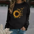 thumbnail image 1 of 2023 Chandail Surdimensionné pour Femmes Mode Col Rond Décontracté Manches Longues Imprimé Chandail Hauts Blouse Coupe Ample Hauts pour Femmes, 1 of 5