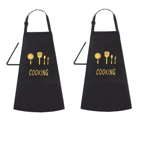 

Aprons Parent The Print Family Family Kitchen Kitchen 2Pc Adult Apron Kitchen，Dining & Bar