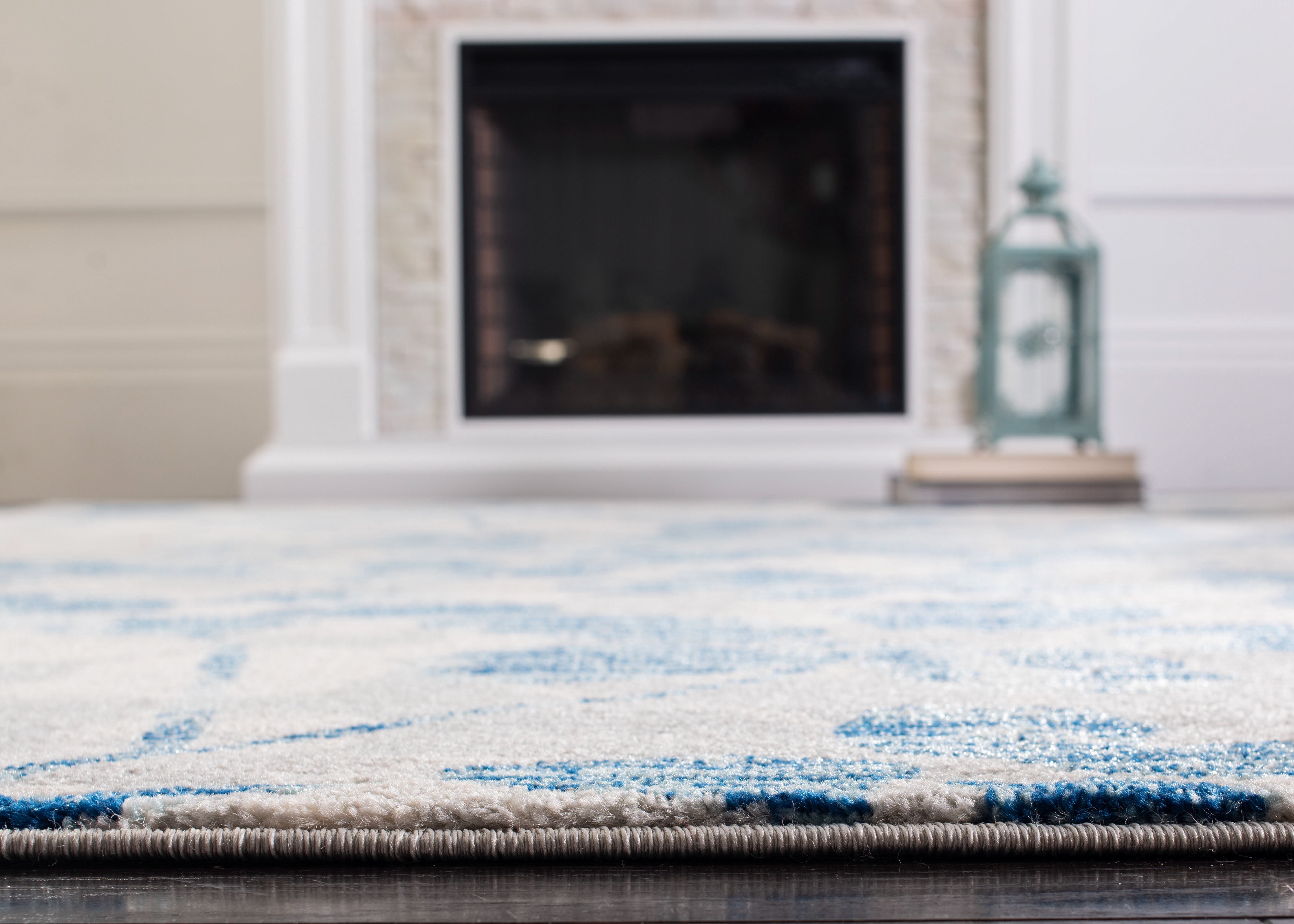 Safavieh Evoke Pavel Floral Area Rug, Gray/Light Blue, 3' x 3' Round