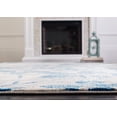 thumbnail image 5 of Safavieh Evoke Pavel Floral Area Rug, Gray/Light Blue, 3' x 3' Square, 5 of 11